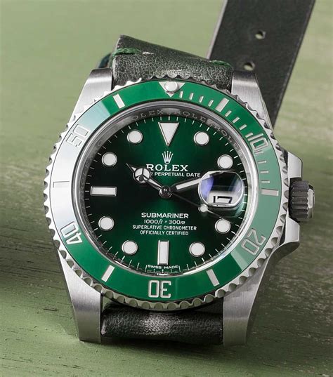 rolex submariner hulk nato|Rolex Hulk watch charts.